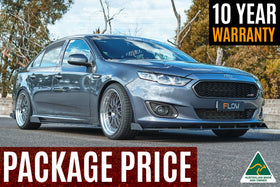 FLOW Designs  Falcon FGX Full Lip Splitter Set (GLOSS BLACK) - MODE Auto Concepts