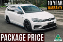 FLOW Designs  MK7.5 Golf R Wagon Full Lip Splitter Set - MODE Auto Concepts