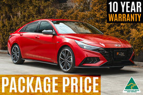 FLOW Designs  CN7 Elantra N Line Sedan 2020 Full Lip Splitter Set - MODE Auto Concepts