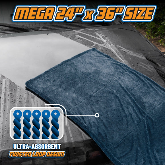 Chemical Guys  Megalodon - Twisted Loop Towel - MODE Auto Concepts