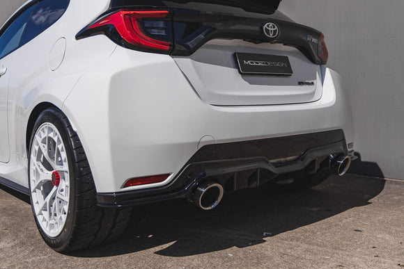 MODE Design Catback Exhaust System Valved inc. Front Pipe w. Stainless Tips for Toyota GR Yaris (Gen 1) 1.6 G16E - XP210 GZEA14 (2020-2024)