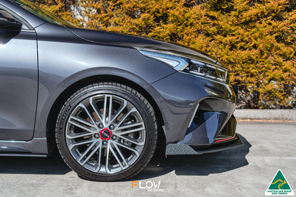 FLOW Designs  Cerato GT FL Front Lip Splitter Winglets (Pair) - MODE Auto Concepts