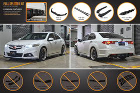 FLOW Designs  CU2 Accord Euro Full Lip Splitter Set - Modulo - MODE Auto Concepts