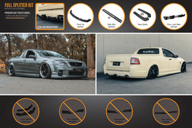 FLOW Designs  VE Commodore Ute Full Lip Splitter Set - MODE Auto Concepts