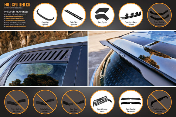 FLOW Designs  i30N Hatch PD FL 2021 Full Lip Splitter Set - MODE Auto Concepts