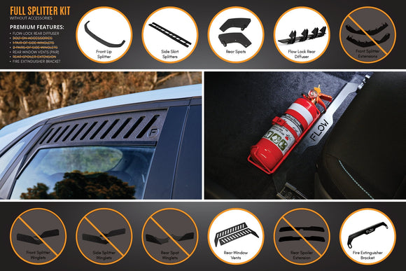 FLOW Designs  i30N Hatch PD FL 2021 Full Lip Splitter Set - MODE Auto Concepts