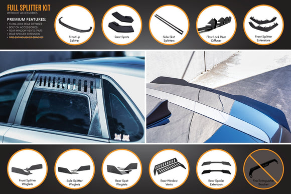 FLOW Designs  i30 N Line Hatch PD (2018-Current) Full Splitter Lip Set - MODE Auto Concepts