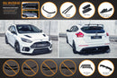 FLOW Designs  MK3 Focus RS Full Lip Splitter Set - MODE Auto Concepts