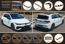 FLOW Designs  MK8 Golf R Full Lip Splitter Set - MODE Auto Concepts