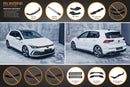 FLOW Designs  MK8 Golf GTI Full Lip Splitter Set - MODE Auto Concepts