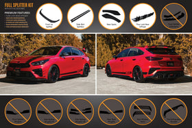 Cerato GT Hatch PFL Full Lip Splitter Set - MODE Auto Concepts