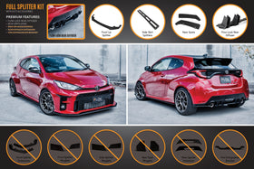 FLOW Designs  Yaris GR Full Lip Splitter Kit With Rear Diffuser - MODE Auto Concepts