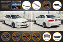 FLOW Designs  Honda Accord Euro PRE-FACELIFT CL7/CL9 Full Lip Splitter Set - MODE Auto Concepts