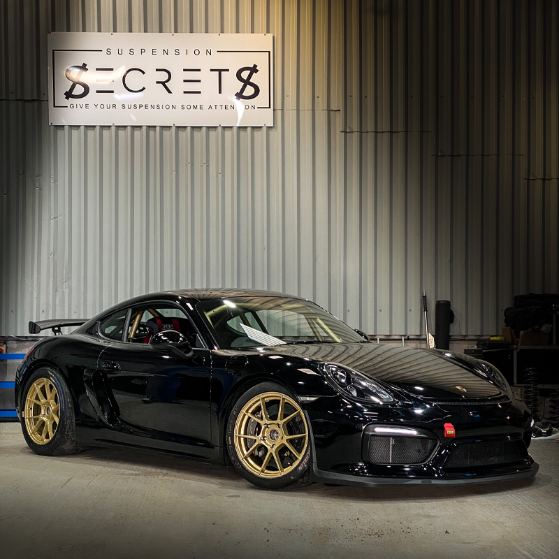 Moton 3 Way Coilovers - Porsche 981 Cayman GT4