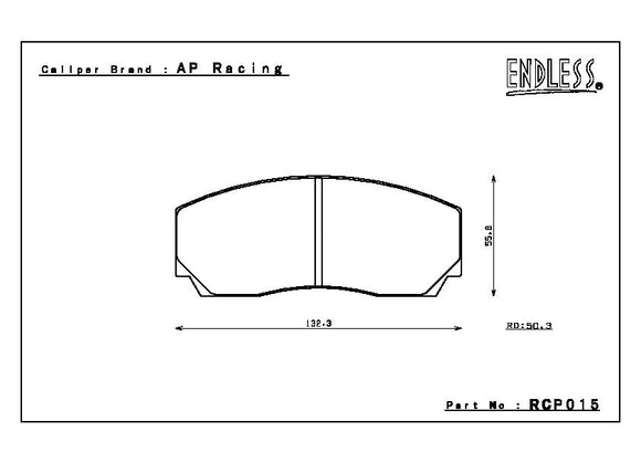 Endless Brake Pad Set RCP015 MX72 17mm