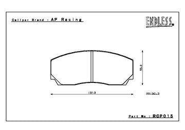 Endless Brake Pad Set RCP015 W003 25mm - 0