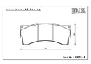 Endless Brake Pad Set RCP115 PC35 30mm-2