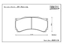 Endless Brake Pad Set RCP173 ME20 25mm-2