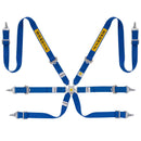 Sabelt 6-Point Steel Harness – 2" Shoulder / Lap Belts (Pull-Up) (Blue)-1