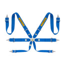 Sabelt 6-Point Steel Harness – 3" Shoulder / Lap Belts (Pull-Up) (Blue)-2