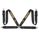 Sabelt 4-Point Steel Harness – 3" Shoulder / Lap Belts (Pull-Up) (Black)-2
