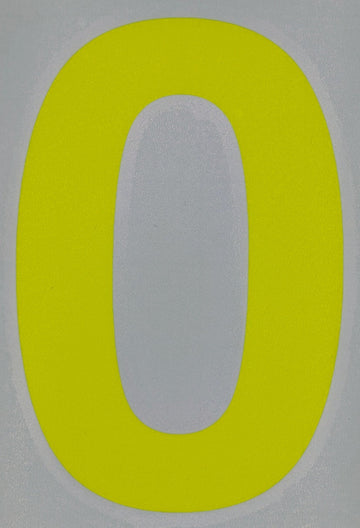 Motorsport Australia Fluro Window Number Stickers - 0
