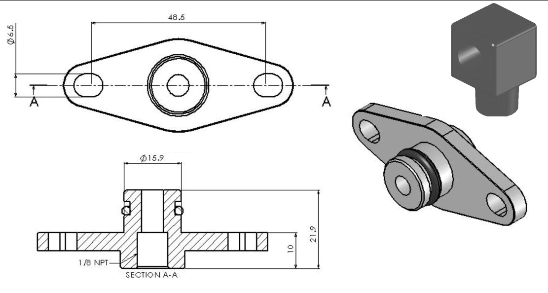 Turbosmart OEM Fuel Rail FPR Adaptor - MODE Auto Concepts