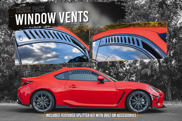 FLOW Designs  ZD8 BRZ Full Lip Splitter Set (TEXTURED BLACK) - MODE Auto Concepts