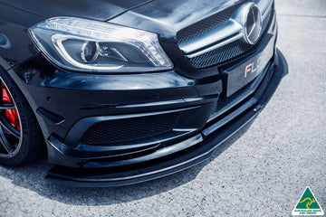 FLOW Designs  A45 AMG W176 (PFL) Front Lip Splitter Extensions (Pair) - MODE Auto Concepts