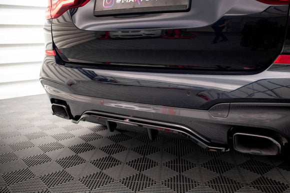 Maxton Design BMW X3 G01 M40i M40d Central Rear Splitter