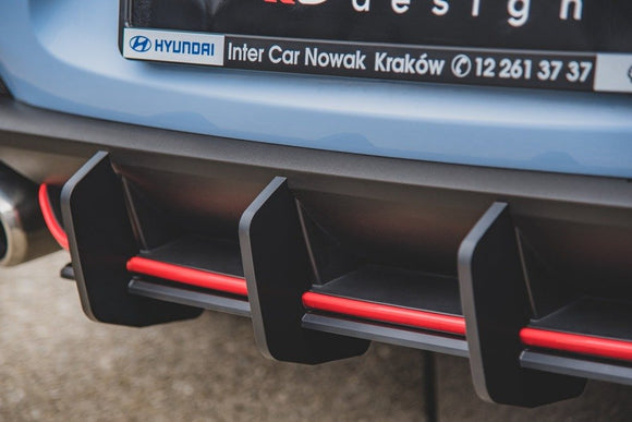 Maxton Design Racing Durability Rear Diffuser V2 Hyundai I30 N MK3 Hatchback