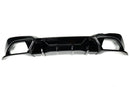 Exon Gloss Black Competition Rear Diffuser w. Quad Outlet for BMW 3-Series LCI G20/G21 M-Sport - MODE Auto Concepts