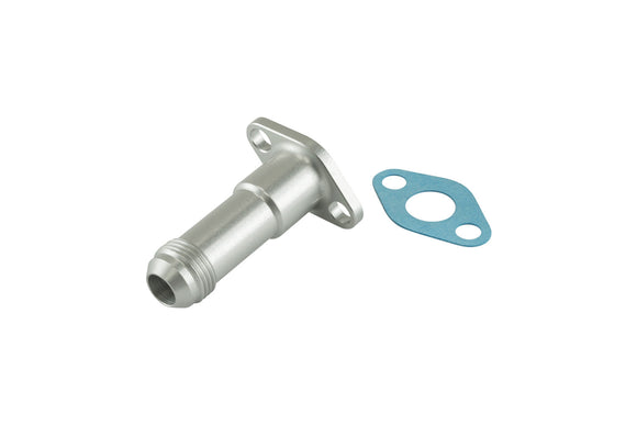 Turbosmart  38.1mm 10AN 75mm Extended Oil Drain Silver