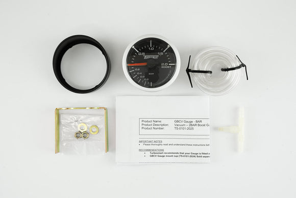 Turbosmart  Boost Gauge 0-2 BAR 52mm - 2 1/16"