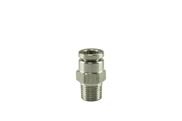 Turbosmart  Pushloc Fitting Stainless Steel - 1/8" NPT to 1/4" PTC Straight