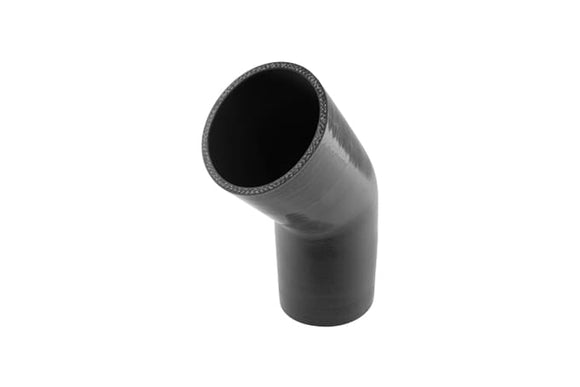 Turbosmart  Silicon 45 Degree Silicon Hose - Elbow 3.50" (Black)
