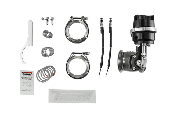 Turbosmart  Compressed Gas (CO2) StraightGate50 - Inbuilt Solenoids - 7PSI Black (Control In Cap CO2 Boost Control)