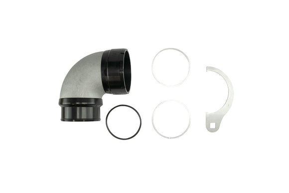 Turbosmart  LockSleeve Turbo Adapter Compressor Outlet 2.50" to 90 Elbow Hose Barb 2.50"