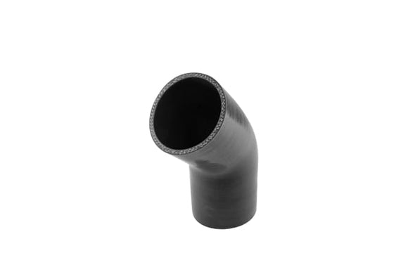 Turbosmart  Silicon 45 Degree Silicon Hose - Elbow 3.00" (Black)