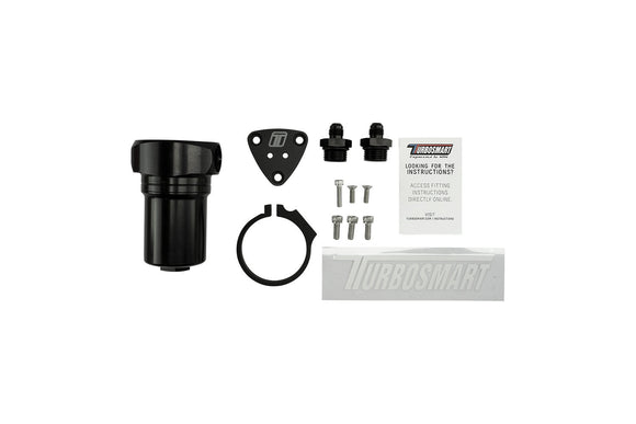 Turbosmart  Fuel Filter Canister 10um 6AN Black