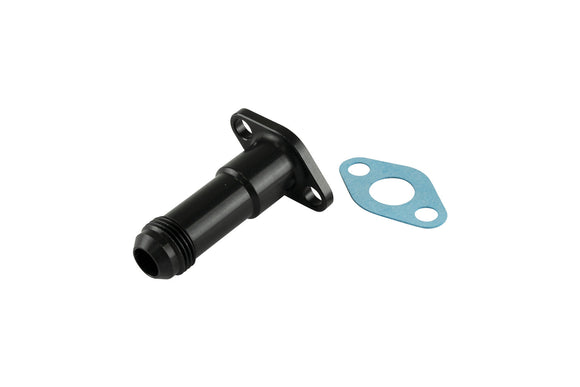 Turbosmart  38.1mm 10AN 75mm Extended Oil Drain Black