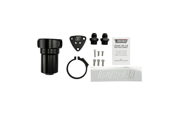 Turbosmart  Fuel Filter Canister 10um 8AN Black
