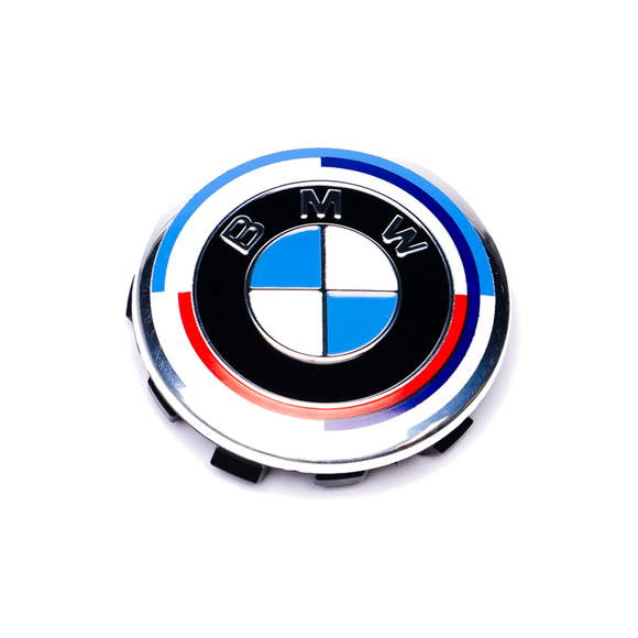 Emblex BMW 50th Anniversary Style Wheel Center Cap 56mm for BMW 1 2 3 5 7 8 X1 X2 X3 X4 X5 X6 X7 - MODE Auto Concepts