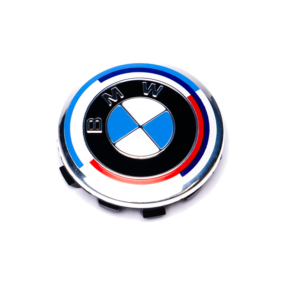 Emblex BMW 50th Anniversary Style Wheel Center Cap 56mm for BMW 1 2 3 5 7 8 X1 X2 X3 X4 X5 X6 X7 - MODE Auto Concepts