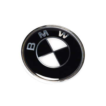 Emblex BMW Style Stealth Black / White Trunk Badge Emblem 74mm for BMW 1 2 3 4 5 6 7 8-Series 1M M2 M3 M4 M5 M6 M8 - MODE Auto Concepts