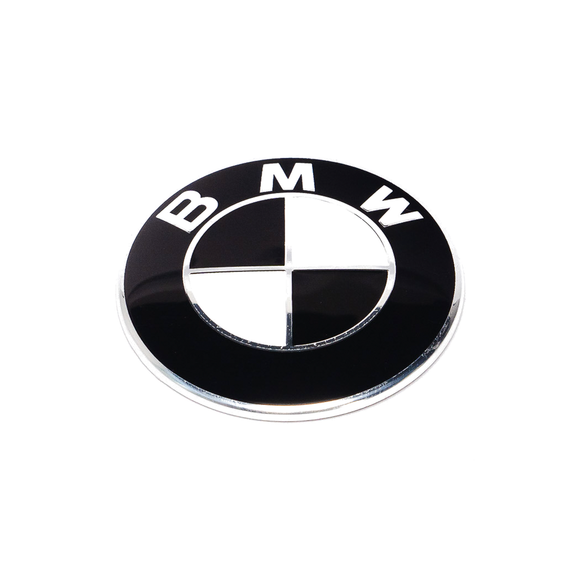 Emblex BMW Style Stealth Black / White Front Badge Emblem 82mm for BMW F-Series M2 F87 M3 F80 M4 F82 & 1 2 3 4 Series F20 F22 F30 F32 - MODE Auto Concepts
