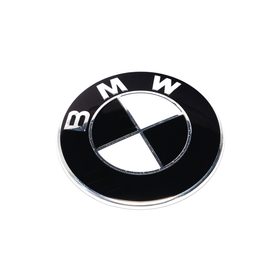 Emblex BMW Style Stealth Black / White Front Badge Emblem 82mm for BMW F-Series M2 F87 M3 F80 M4 F82 & 1 2 3 4 Series F20 F22 F30 F32 - MODE Auto Concepts