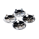 Emblex BMW Style Stealth Black / White Wheel Center Cap 68mm for BMW 1 2 3 4 5 6 7 8-Series 1M M2 M3 M4 X5M X6M Z3 Z4 Z8 - MODE Auto Concepts