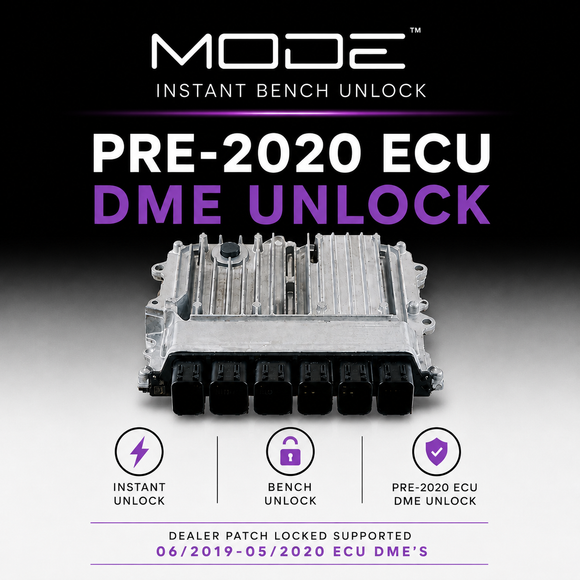 MODE Pre-2020 Bench Unlock Service for Toyota DME B48 & B58 Supra A90 MK5 (Dealer Patch Locked or 06/2019-05/2020)