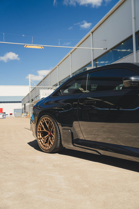 Exon Gloss Black M Performance Style Side Winglet Splitters for BMW M2 G87 - MODE Auto Concepts